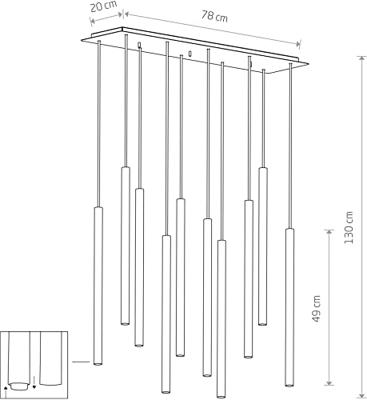 Lyora HanglampLaser strak design - 8923