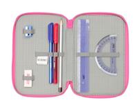 Driedubbele Pennenzak Kuromi Zwart Fuchsia 12,5 x 19,5 x 5,5 cm 37 Onderdelen - thumbnail