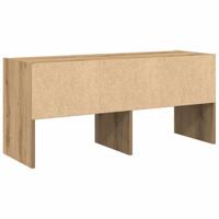 Schoenenrek stapelbaar 89,5x30x40 cm artisanaal eikenkleurig - thumbnail