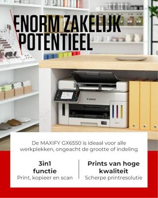 Canon MAXIFY GX6550 Inkjet A4 600 x 1200 DPI Wifi - thumbnail