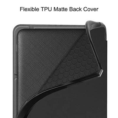 Lunso - origami sleepcover hoes - Kobo Sage - Zwart