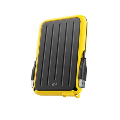 Silicon Power sp010tbphd66ss3y armor a66 portable hdd, 1 tb, usb3.2 gen 1, yellow, certificate
