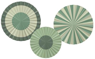 Decoratieve Rozetten Serene Sage Groen (3st)