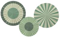 Decoratieve Rozetten Serene Sage Groen (3st) - thumbnail