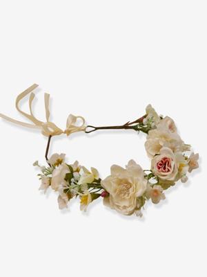 Bloemenkroon kind ecru