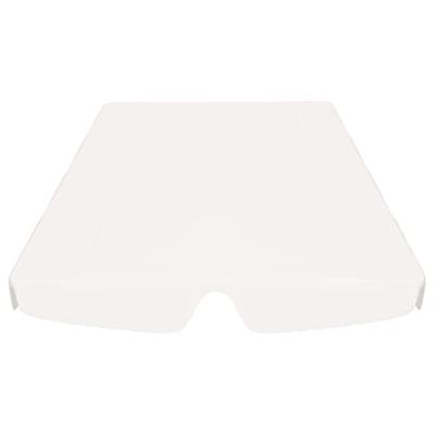Vervangingsluifel voor schommelbank 150/130x105/70 cm wit
