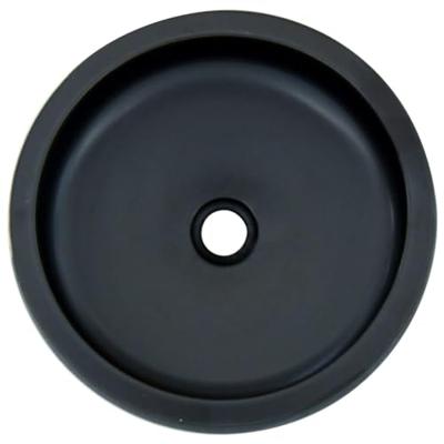 VidaXL Opzetwasbak rond φ41x14 cm keramiek zwart en blauw