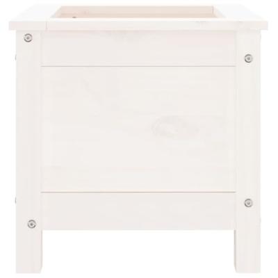 VidaXL Plantenbak 40x40x39 cm massief grenenhout wit VidaXL Plantenbak 40x40x39 cm massief grenenhout wit