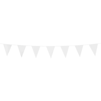 Witte Mini Vlaggenlijn - 3 Meter - thumbnail