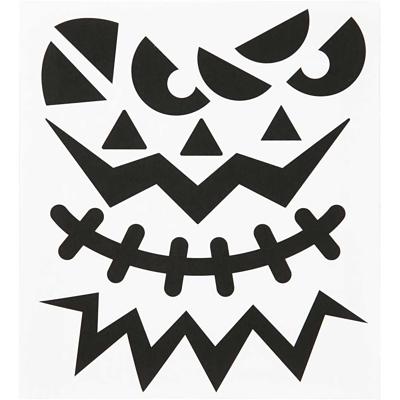 Creativ Company Stickers, halloween - grote gezichten, vel 15x16,5 cm, 1 vel Creativ Company Stickers, halloween - grote gezichten, vel 15x16,5 cm, 1 vel