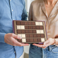 Chocotelegram met persoonlijke boodschap - 35 letters - thumbnail