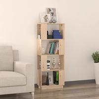 Boekenkast/kamerscherm 51x25x132 cm massief grenenhout - thumbnail