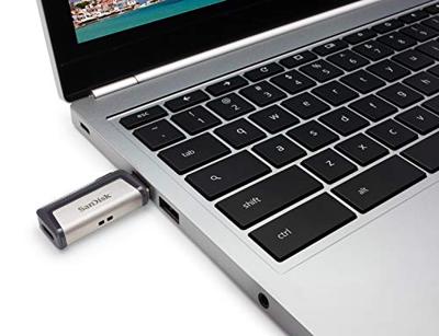 Sandisk Ultra Dual Drive USB Type-C USB flash drive 128 GB USB Type-A / USB Type-C 3.2 Gen 1 (3.1 Gen 1) Zwart, Zilver - thumbnail