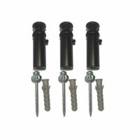 Wiesbaden Elara Bevestiging set tbv de 760/1185/1817 matzwart - thumbnail