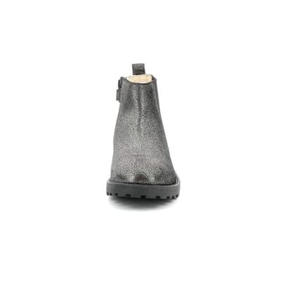 Leren meisjesboots Groofit KICKERS® grijs
