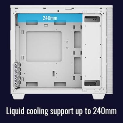 Aerocool stormfront mini mini tower behuizing (wit | 2x usb-a | 1x usb-c | window)