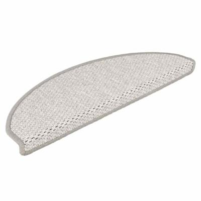 VidaXL Trapmatten zelfklevend 15 st sisal-look 65x21x4 cm platinakleur - thumbnail