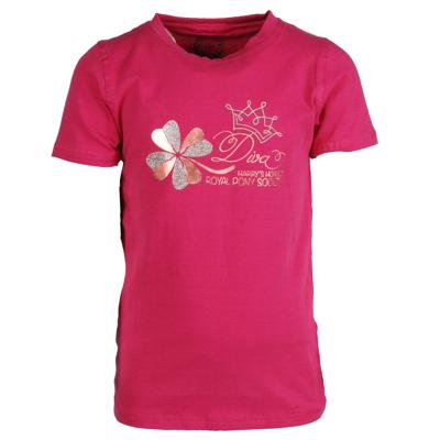 Harrys Horse Diva kinder tshirt fuchsia maat:128