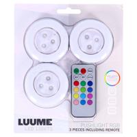 Luume LED Druklampen Zelfklevend 3 Stuks - thumbnail