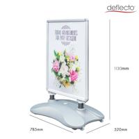 Deflecto A1 stoepbord met voet - thumbnail