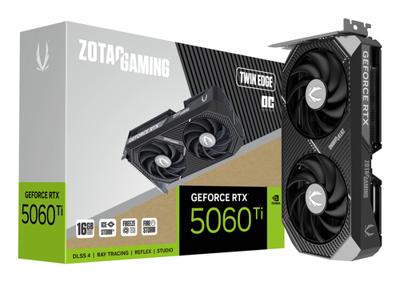 Videokaart Zotac ZT-B50620H-10M geforce rtx 5060 ti 16 GB - thumbnail