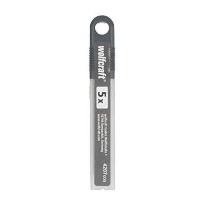 Wolfcraft Abbrechklingen | 9mm | Pro-sharp zwart | 5 stuks - 4207000 Wolfcraft Abbrechklingen | 9mm | Pro-sharp zwart | 5 stuks - 4207000