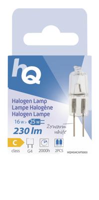 Hq Hqhg4 caps003 Halogeenlamp Capsule G4 16 W 230 Lm 2 800 K Hq Hqhg4 caps003 Halogeenlamp Capsule G4 16 W 230 Lm 2 800 K