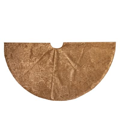 Boomkleed Barok Fluweel Goud Diameter 120Cm kerstversiering Anna's Collection - Annas collection