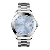 Ice-Watch Ice Steel Medium Classic Light Blue Stones - thumbnail