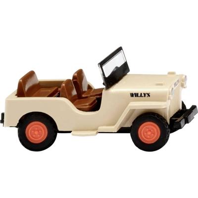 Wiking 0010 01 H0 Auto Willys Jeep CJ-3A, elfenbeige