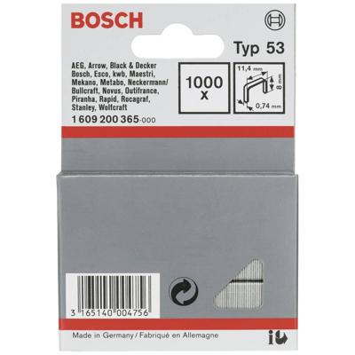 Bosch Accessoires Niet type 53 11,4 x 0,74 x 8 mm 1000st - 1609200365 Bosch Accessoires Niet type 53 11,4 x 0,74 x 8 mm 1000st - 1609200365