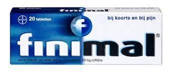 Finimal Paracetamol met coffeine 500/50mg 20 Tabletten