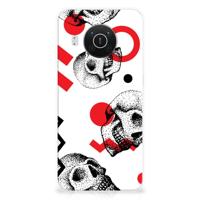 Silicone Back Case Nokia X10 | X20 Skull Red - thumbnail