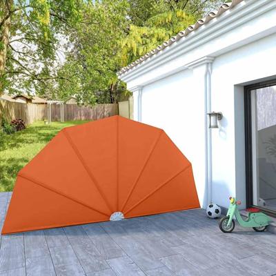 VidaXL Terrasscherm inklapbaar 200 cm terracottakleurig VidaXL Terrasscherm inklapbaar 200 cm terracottakleurig