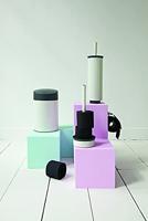 Brabantia toiletrolhouder met klep profile white - thumbnail