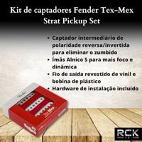 Fender Tex-Mex Stratocaster Pickups, White (set van 3) - thumbnail