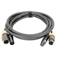 DAP FP23 Hybrid Cable 6 m DMX/stroomkabel Power Pro True & 5-pins XLR - thumbnail