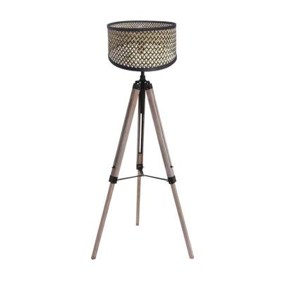 Steinhauer Tripod vloerlampTriek met bamboe kap - 4098ZW
