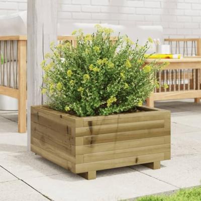 VidaXL Plantenbak 50x50x26,5 cm geïmpregneerd grenenhout