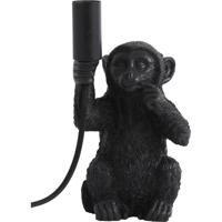 Light & Living Tafellamp 'Monkey' 23cm, kleur Mat Zwart - thumbnail
