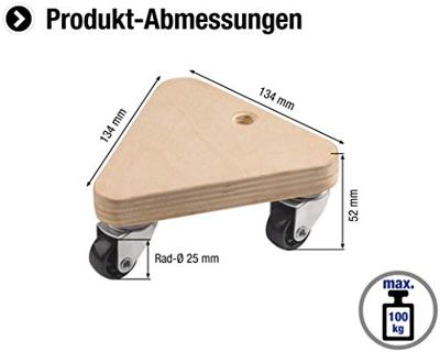 Metafranc Meubelroller 134X134X134 Sh/Pp W - WU0822140