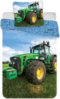 Good Morning Kinderdekbedovertrek Tractor Field - Groen - 140x200 cm - Katoen - thumbnail