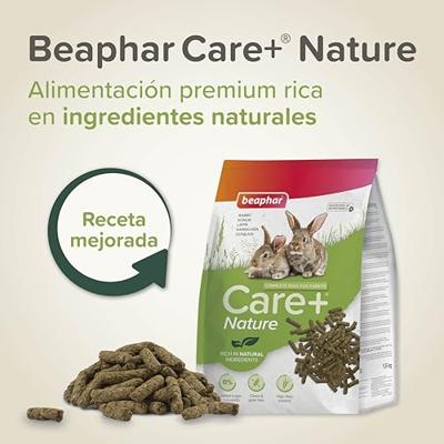 Beaphar Care+ Nature Konijn 1,5kg - hoogwaarde voeding voor konijnen - rijk aan natuurlijke ingrediënten - graanvrij - hoog gehalte Timothy hooi