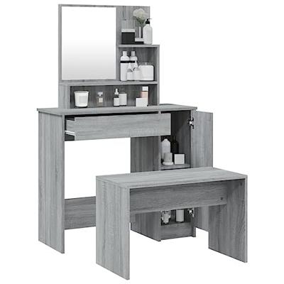 Kaptafelset 86,5x35x136 cm grijs sonoma