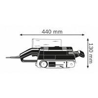 Bosch Professional GBS 75 AE 0.601.274.707 Bandschuurmachine Incl. koffer 750 W Bandbreedte 75 mm Bandlengte 533 mm - thumbnail
