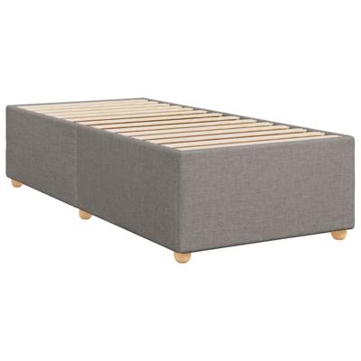 Boxspring met matras stof taupe 120x200 cm