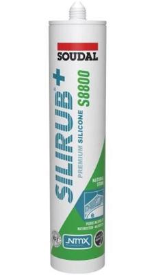 Soudal Silirub+ S8800 | Natuursteen | Siliconenkit | Mat Marmer Grijs | 300 ml - 159969 Soudal Silirub+ S8800 | Natuursteen | Siliconenkit | Mat Marmer Grijs | 300 ml - 159969