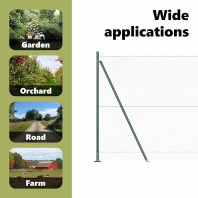VidaXL Afrasteringspaal groen 10 x 1,4 m (13 mm gaas) staal en pvc VidaXL Afrasteringspaal groen 10 x 1,4 m (13 mm gaas) staal en pvc