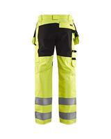 Blåkläder Werkbroek met stretch High-Vis 15521811 | High-Vis Geel/Zwart | Maat 44 - 7330509546390 - thumbnail