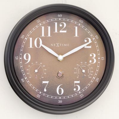Weerstation - Wandklok - 23,5 cm - weerbestendig - Jasmine
